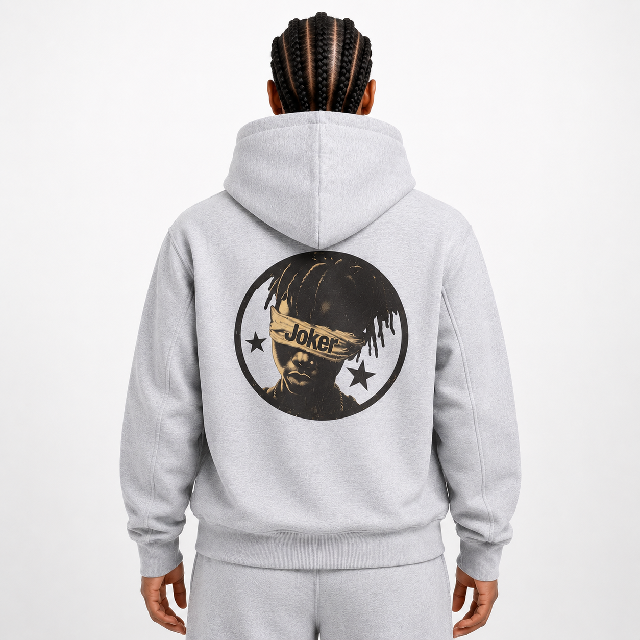 Contrast-Stitched Boxy Fleece Zip Hoodie