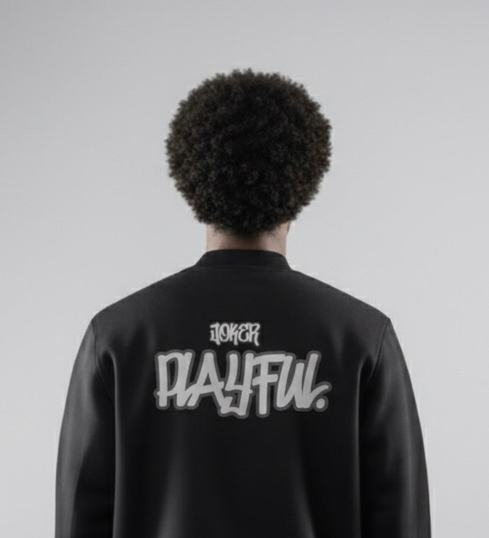 Essential Zip-Up Fleeced Varsity Jacket