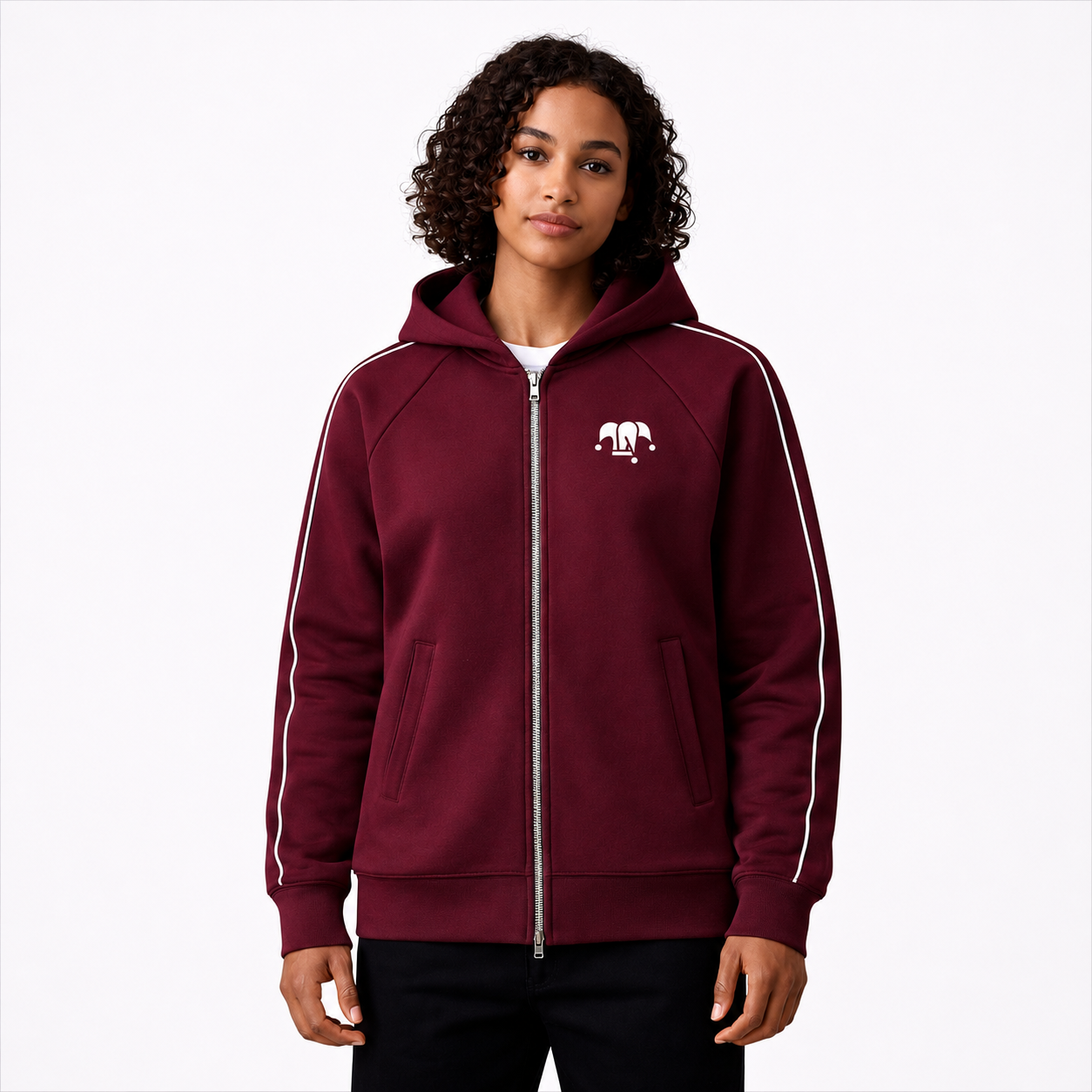 Heavyweight Raglan Sleeve Zip Hoodie