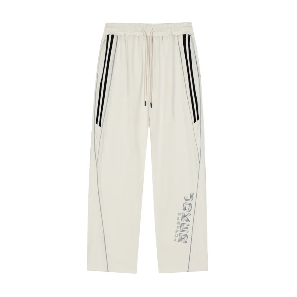 Reflection Striped Straight-Leg Sweatpants