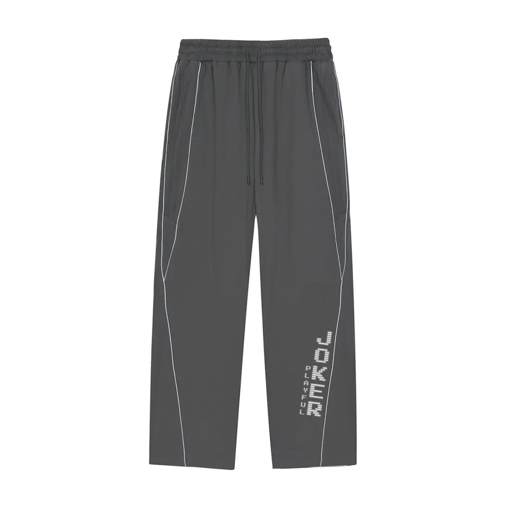 Reflection Striped Straight-Leg Sweatpants