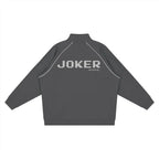 Reflection Striped Raglan Sleeve  Jacket