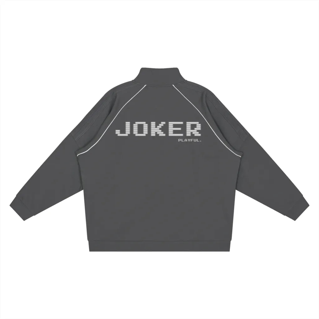 Reflection Striped Raglan Sleeve  Jacket