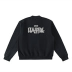 Essential Zip-Up Fleeced Varsity Jacket