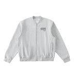 Essential Zip-Up Fleeced Varsity Jacket