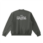 Essential Zip-Up Fleeced Varsity Jacket