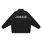 Reflection Striped Raglan Sleeve  Jacket