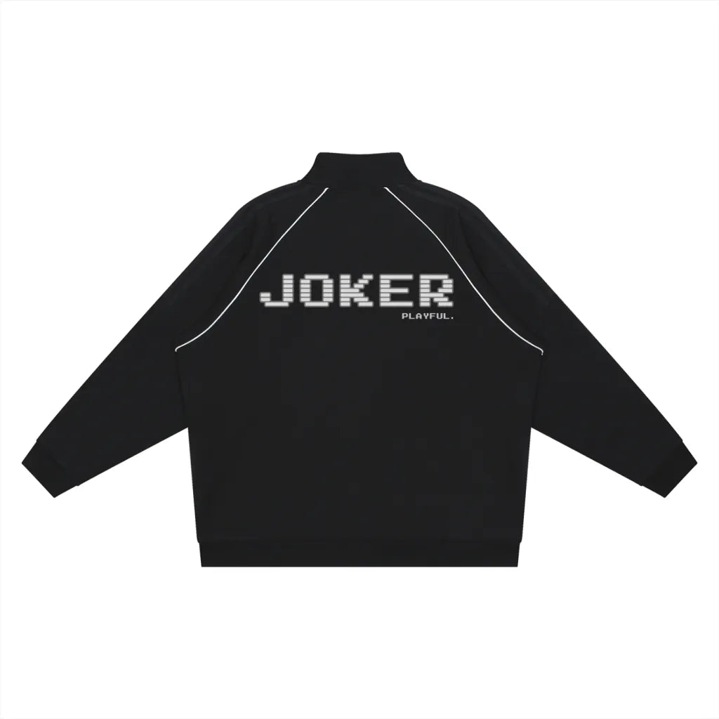 Reflection Striped Raglan Sleeve  Jacket